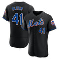 TRASK NY.Mets #41 Tom Seaver Player Black Replica Home Limited Elite Stitched Jerseys