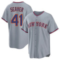 TRASK NY.Mets #41 Tom Seaver Player Gray Road Home Game Stitched Jerseys