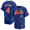 TRASK NY.Mets #4 Francisco Alvarez Player Royal Home Limited Stitched Jerseys