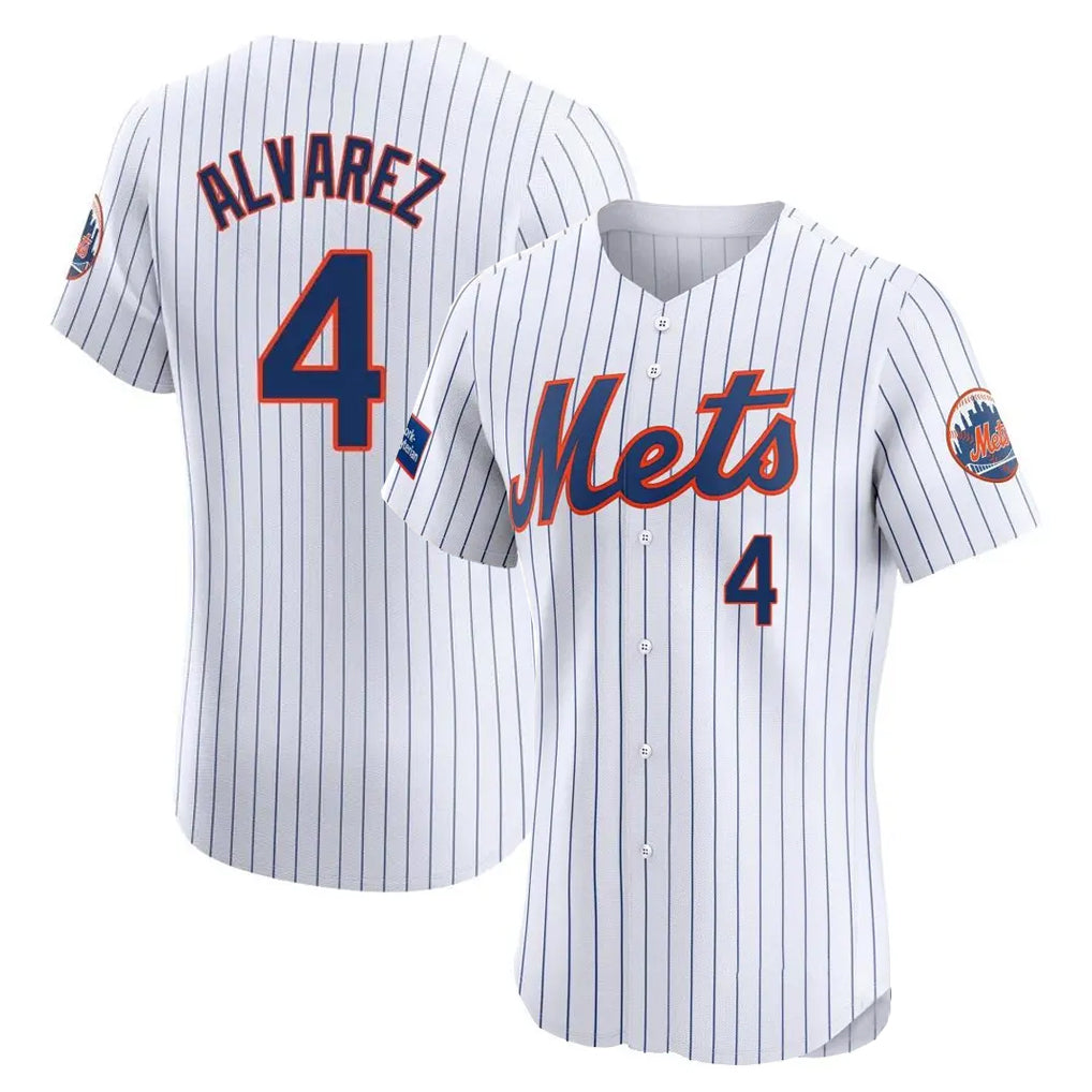 TRASK NY.Mets #4 Francisco Alvarez Player White Home Limited Elite Stitched Jerseys
