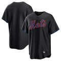 TRASK NY.Mets Blank Player Black Alternate Home Game Stitched Jerseys