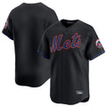 TRASK NY.Mets Blank Player Black Alternate Home Limited Stitched Jerseys