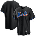TRASK NY.Mets Blank Player Black Replica Home Game Stitched Jerseys