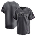 TRASK NY.Mets Blank Player Gray City Connect Limited Stitched Jerseys