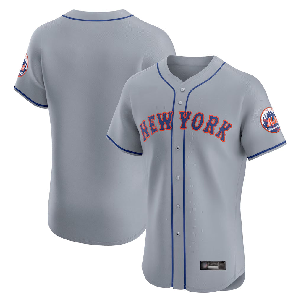 TRASK NY.Mets Blank Player Gray Road Limited Elite Home Stitched Jerseys