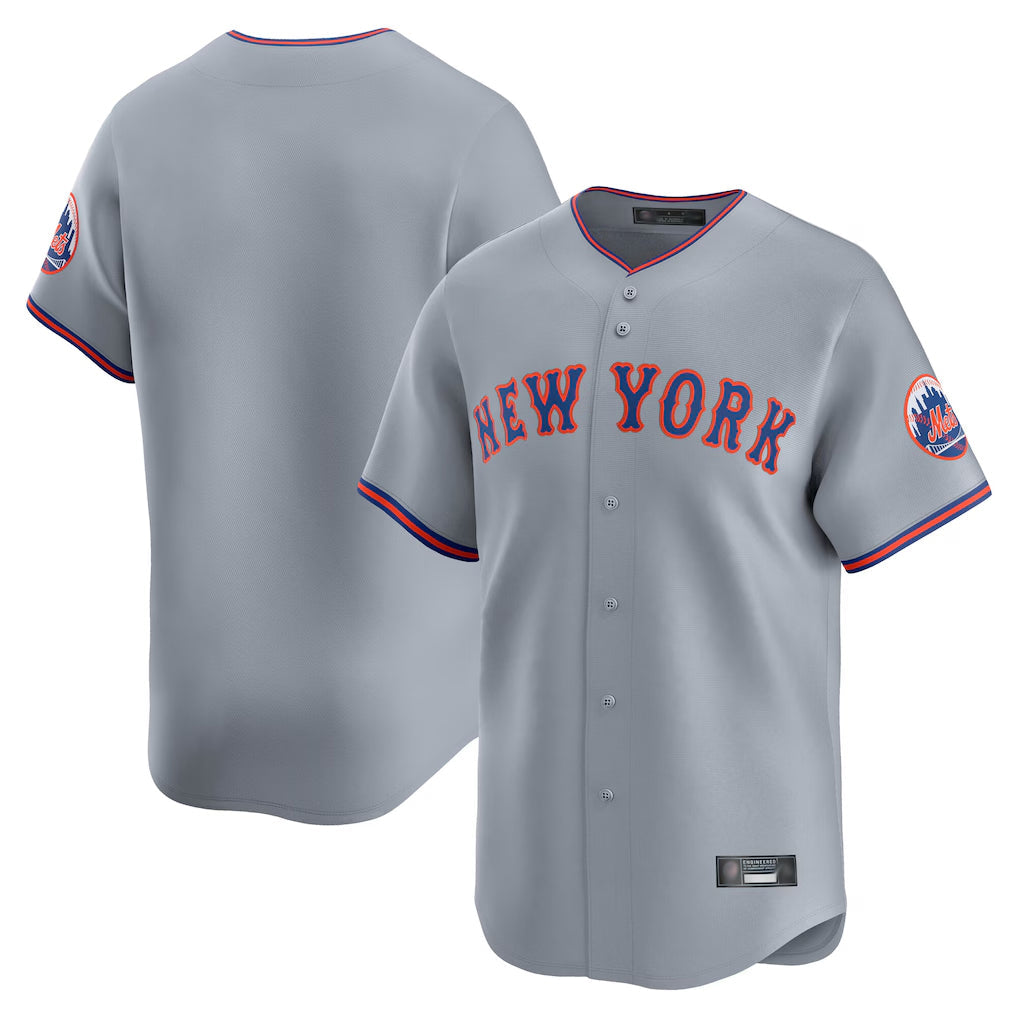 TRASK NY.Mets Blank Player Gray Road Limited Home Stitched Jerseys