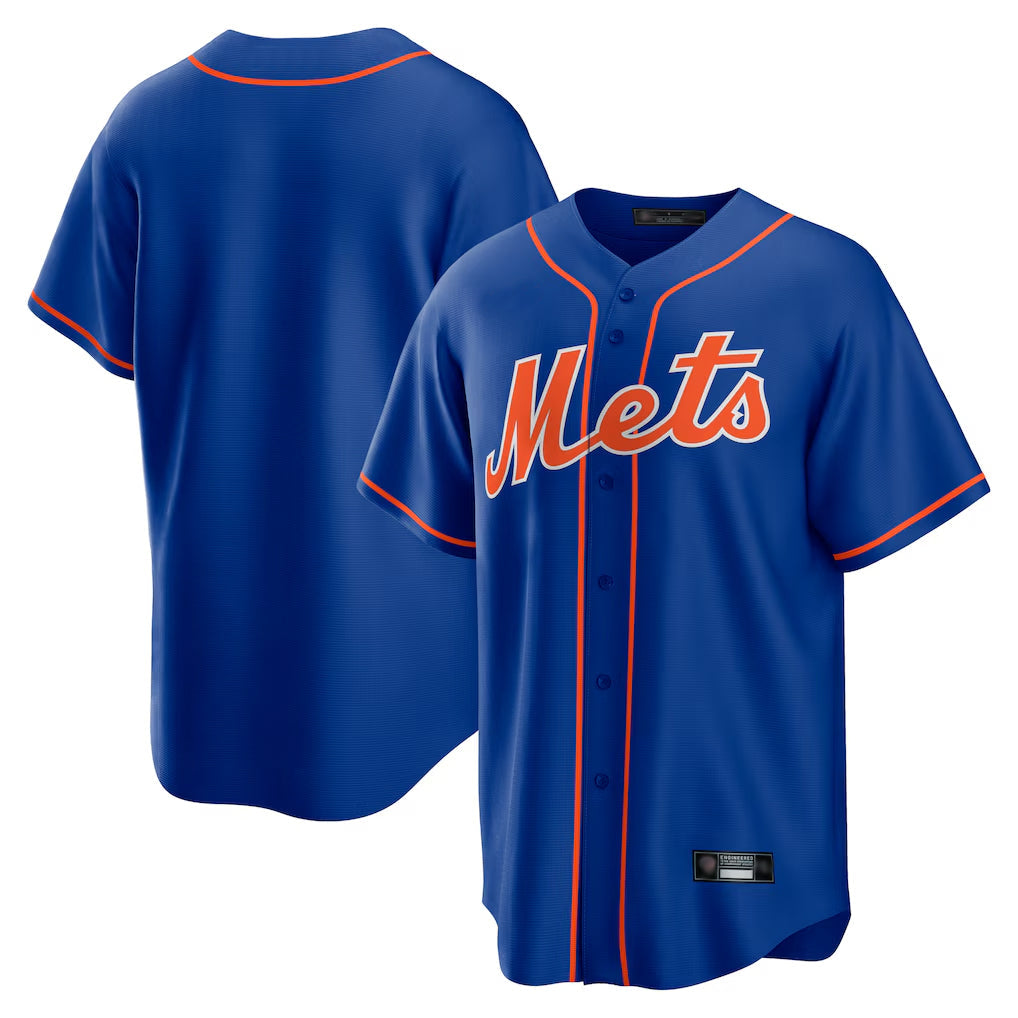 TRASK NY.Mets Blank Player Royal Home Game Stitched Jerseys
