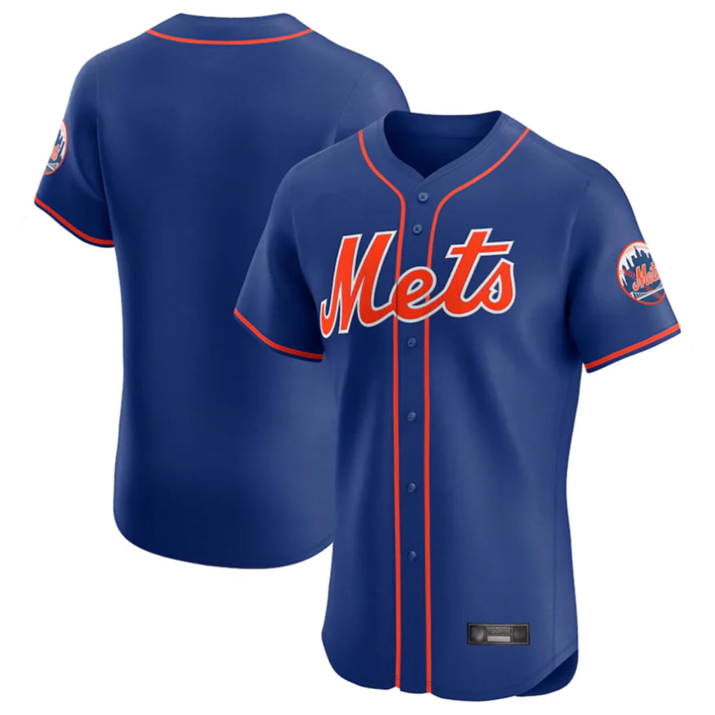 TRASK NY.Mets Blank Player Royal Limited Elite Home Stitched Jerseys