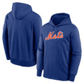 TRASK NY.Mets Blank Player Royal Primary Therma Hoodie Stitched Jerseys