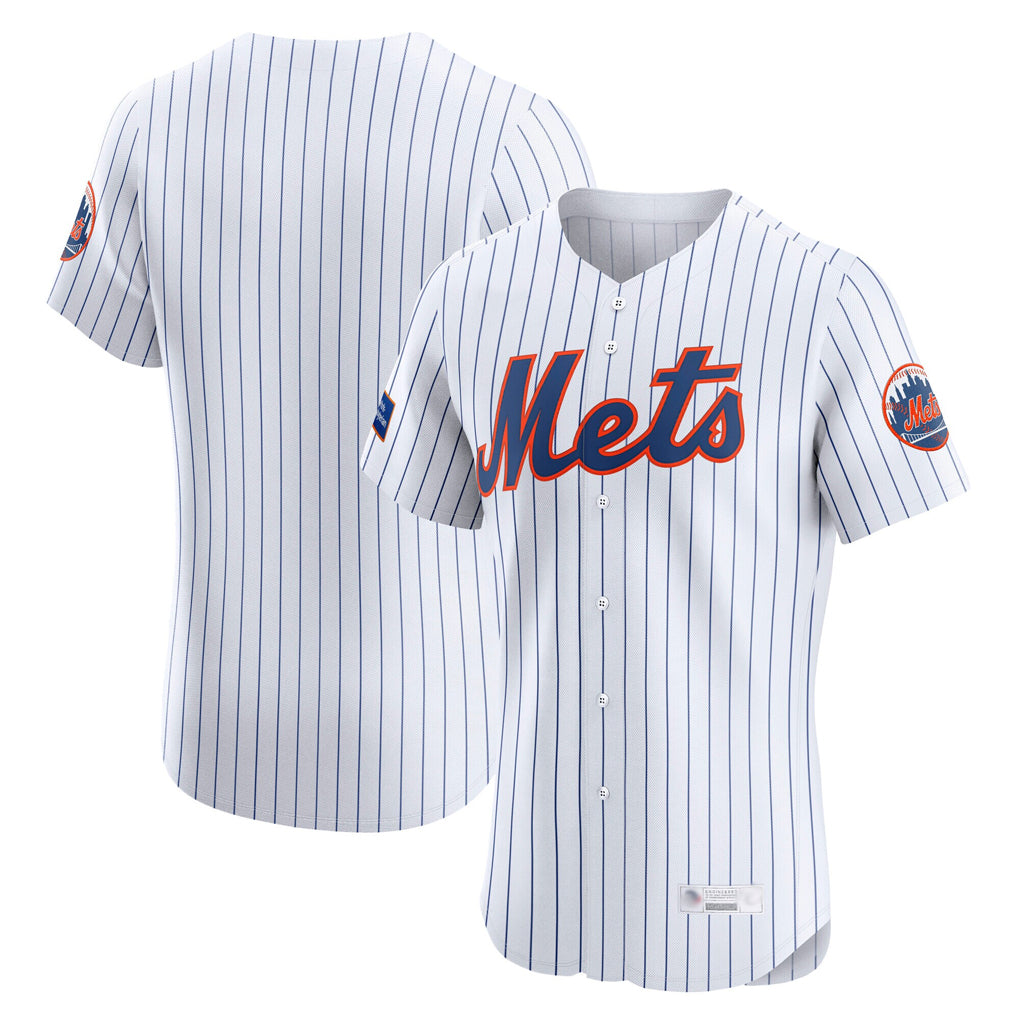 TRASK NY.Mets Blank Player White Home Limited Elite Stitched Jerseys