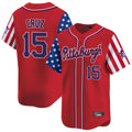 TRASK P.Pirates #15 Oneil Cruz Player Red 2025 Independence Day Vapor Premier Limited Stitched Jerseys