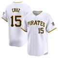 TRASK P.Pirates #15 Oneil Cruz Player White Home Limited Stitched Jerseys