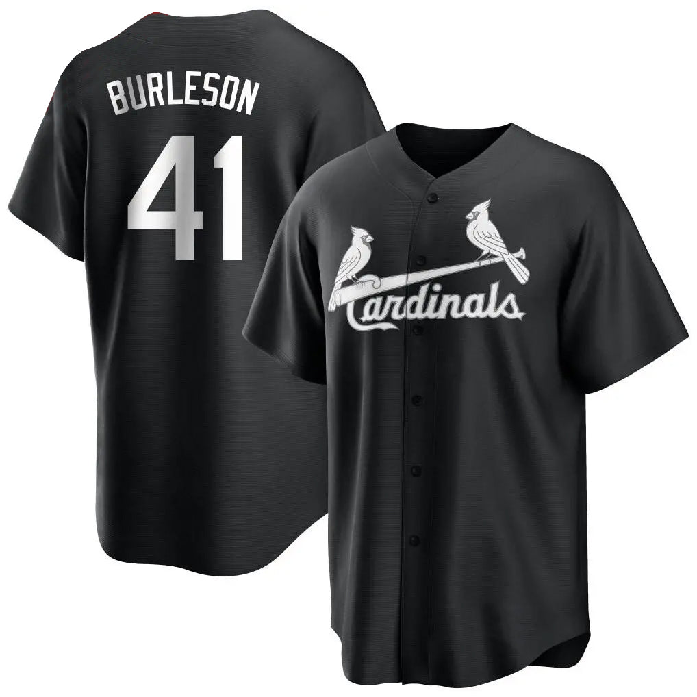 TRASK St. Louis Cardinals #41 Alec Burlesona Player Black City Connect Home Limited Stitched Jerseys