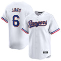 TRASK T.Rangers #6 Josh Jung Player Gold Collection Limited White Stitched Jerseys