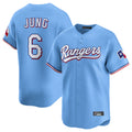 TRASK T.Rangers #6 Josh Jung Player Light Blue Limited Home Stitched Jerseys
