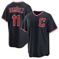 TRASK  Cleveland Guardians #11 Jos¨¦ Ram¨ªrez Navy  2025 Alternate Limited Stitched Jersey