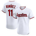 TRASK  Cleveland Guardians #11 Jos¨¦ Ram¨ªrez White  Home Elite Jersey